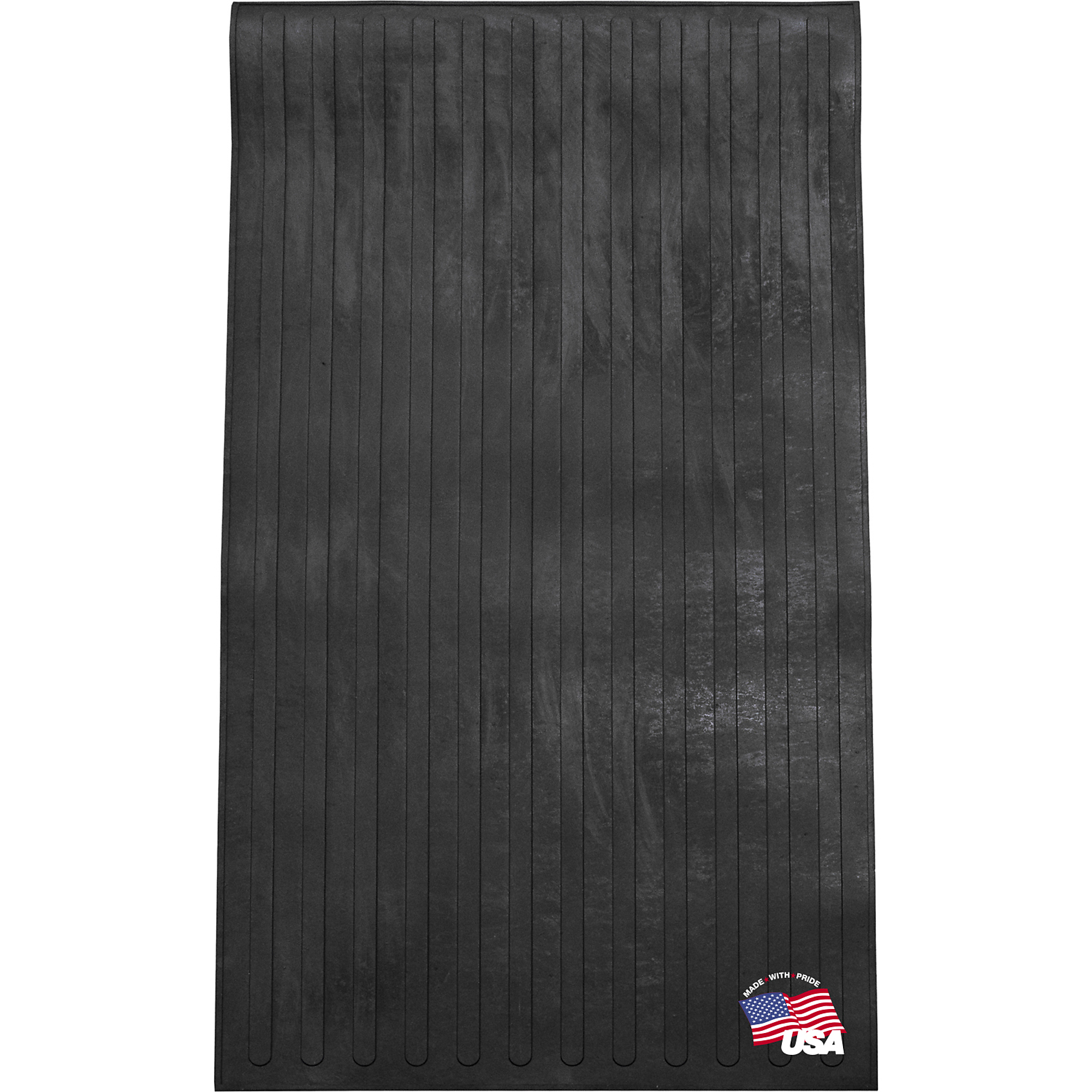 Boomerang Rubber, 46in. x 95in. Universal Stall Utility Truck Bed Mat Trim to Fit Cargo Liner, Primary Color Black, Model# TM420BAGGED